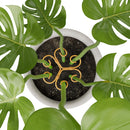 10.5cm x 10.5cm Gold Plant Stem Supports 4 Pack - Indoor Plant Stakes for Tall Plants, Monstera - Plant Anchoring Hooks for Indoor Gardens