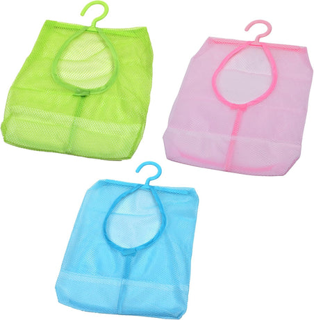 3 Pack Multifunctional Pouch Set - 29x24cm - Blue Pink Green - Versatile Storage Solution