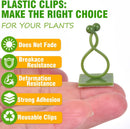 Green Plant Stem Supports for Indoor Use - Tall Plant Stakes for Monstera - Plant Anchoring Clips - 120 Pieces