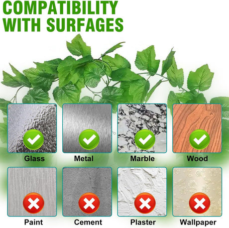 Green Plant Stem Supports for Indoor Use - Tall Plant Stakes for Monstera - Plant Anchoring Clips - 120 Pieces