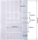 Bike Frame Protection Kit 3 Pieces Clear Anti-Scratch Invisible Protection Film White