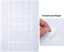 Bike Frame Protection Kit 3 Pieces Clear Anti-Scratch Invisible Protection Film White