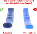 Silicone Bike Handlebar Grips Set 75x12mm Black Red Green Blue Yellow 5 Pairs Universal Fit