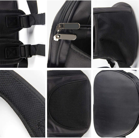 Pet Carrier Backpack for Dogs and Cats Travel Bag up to 8kg 36 × 31 × 45 cm Black