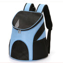 Pet Travel Carrier Backpack for Dogs and Cats Up to 8kg 36×31×45cm Blue
