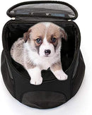 Pet Travel Carrier Backpack for Dogs and Cats Up to 8kg 36×31×45cm Blue