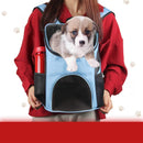 Pet Travel Carrier Backpack for Dogs and Cats Up to 8kg 36×31×45cm Blue