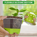 12 Pcs Reusable Green Seedling Starter Pots - Mini Succulent Planters for Seed Germination