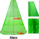 30 Pack Green Plant Cloches 7.48x7.48x8.26 Inch Frost Protection Covers for Plants