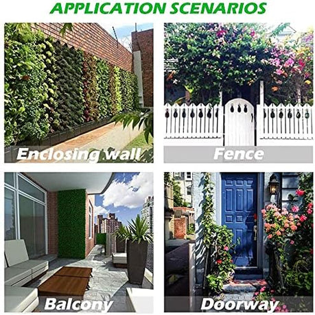 28x100cm Black and Green Vertical Garden Planter Bags Set of 2 - Plant Grow Bags for Vegetable Garden Plant Tower
