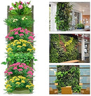 28x100cm Black and Green Vertical Garden Planter Bags Set of 2 - Plant Grow Bags for Vegetable Garden Plant Tower