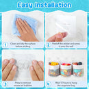 Bathroom Storage Bag with Three Compartments - Bath Toy Organizer - 23.8x9.8x4.7 Inch - White
