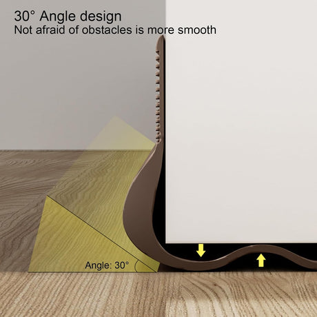 Adjustable Draft Stopper Door Strip Cushion Double Sided Draft Guard Insulation 93cm White
