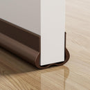 Adjustable Draft Stopper Door Strip Cushion Double Sided Draft Guard Durable Insulation 93cm Brown