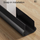 Adjustable Door Draft Stopper - Draft Strip Cushion - Double Sided Insulation - 93cm Black - Durable Weatherproof Door Seal