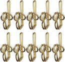 Curtain Hooks 3x1cm Gold Metal Clips Pack of 100 Heavy Duty Curtain Runners Hangers for Window Curtain Installation