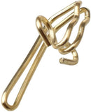 Curtain Hooks 3x1cm Gold Metal Clips Pack of 100 Heavy Duty Curtain Runners Hangers for Window Curtain Installation