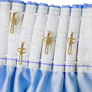 Curtain Hooks 3x1cm Gold Metal Clips Pack of 100 Heavy Duty Curtain Runners Hangers for Window Curtain Installation