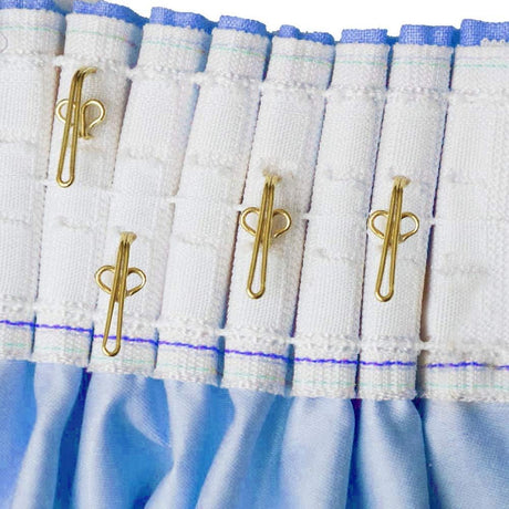 Curtain Hooks 3x1cm Gold Metal Clips Pack of 100 Heavy Duty Curtain Runners Hangers for Window Curtain Installation