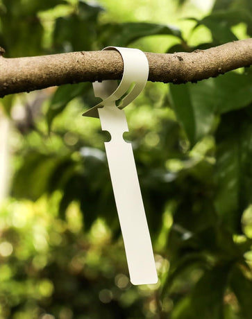 100 White Waterproof Plant Labels Garden Stakes - Durable Steeketiketten for Outdoor Use