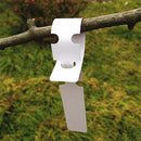 100 White Waterproof Plant Labels Garden Stakes - Durable Steeketiketten for Outdoor Use