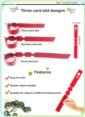 100 White Waterproof Plant Labels Garden Stakes - Durable Steeketiketten for Outdoor Use