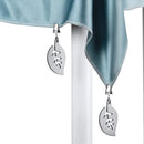 Stainless Steel Tafelkleedgewichten Leaf Shaped Multifunctional 5x7cm Silver 8 Piece Set