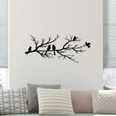 Black Metal Bird Wall Decor - Indoor/Outdoor Wall Accessory for Balcony Garden Living Room - Home Decoration Piece
