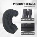 Junior Ice Hockey Figure Skating Hard Blade Guards Universal Black Pair