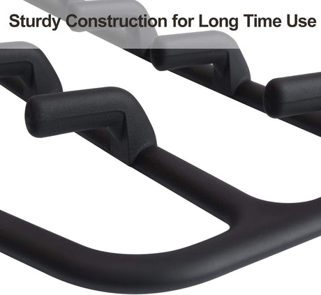 Clothing Closet Organizer with 11 Non-Slip Hooks 360° Rotatable Black