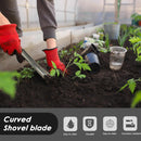 2 Pack Ergonomic Garden & Beach Shovel - Heavy Duty Gardening Tool for Kids and Adults