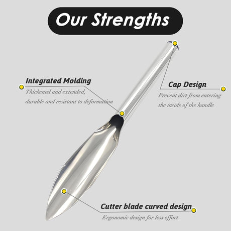 2 Pack Ergonomic Garden & Beach Shovel - Heavy Duty Gardening Tool for Kids and Adults