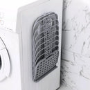 Collapsible Laundry Hamper - Foldable Space-Saving Design - Ideal for Bathroom & Small Spaces - Includes Self-Adhesive Hook - Grey - Set of 1