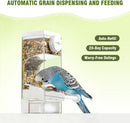 Automatic Bird Feeder for Parakeets, Cockatiels & Canaries with Convenient Seed Catcher Tray Yellow