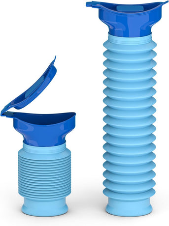 Foldable Emergency Urinal for Car Camping Travel Unisex Leakproof Reusable 750ml Blue