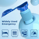 Foldable Emergency Urinal for Car Camping Travel Unisex Leakproof Reusable 750ml Blue
