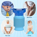 Foldable Emergency Urinal for Car Camping Travel Unisex Leakproof Reusable 750ml Blue