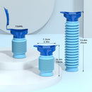 Foldable Emergency Urinal for Car Camping Travel Unisex Leakproof Reusable 750ml Blue