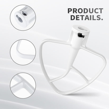 Replacement K45B Coated Flat Beater for Kitchenaid Stand Mixer, Compatible with 4.5 QT Tilt-Head Stand Mixer KSM90,K45