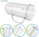 5-piece Magic Bullet Blender Cups, Tall 22oz Cup with Flip-Top To-Go Lid, Cross Blade, Blender Replacement Parts, Mug with Handle Compatible with Magic Bullet 250w MB1001