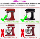 K45B Stainless Steel Flat Beater for Kitchenaid 4.5-5 Quart Tilt Head Stand Mixer, Polished Paddle Attachment for KitchenAid Mixer by ，Dishwasher Safe