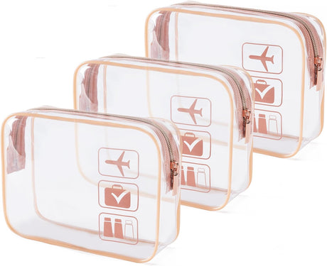 MODENGKGJIAN TSA Approved Toiletry Bag Mini Jewelry Travel Case, Perfect size to fit in your carry- luggage for travel or vacatis.