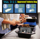 MODENGKGJIAN TSA Approved Toiletry Bag Mini Jewelry Travel Case, Perfect size to fit in your carry- luggage for travel or vacatis.