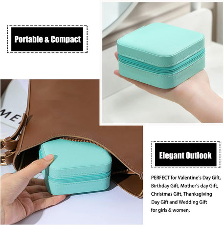 MODENGKGJIAN TSA Approved Toiletry Bag Mini Jewelry Travel Case, Perfect size to fit in your carry- luggage for travel or vacatis.