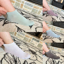 Women Bamboo Ankle Socks Ankle Length Thin Sock Odor Resistant Low Cut Sock 5 Pairs