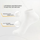 Women Bamboo Ankle Socks Ankle Length Thin Sock Odor Resistant Low Cut Sock 5 Pairs