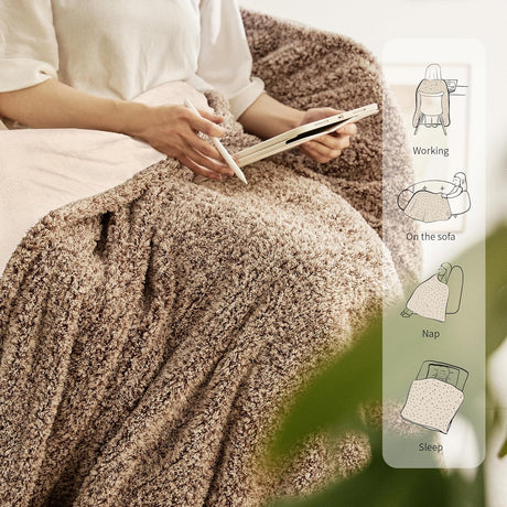 Heated Blanket Electric Throw 50