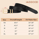 3 Pack Women's Leather Belts for Jeans Pants Dresses Fashion Ladies Gold/Sliver Buckle Leather Belts