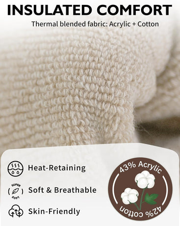 Womens Winter Boots Socks Warm Thick Gift for Women Thermal Full Cushioned Crew Socks 3 Pairs