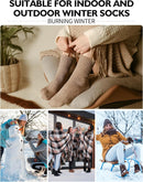 Womens Winter Boots Socks Warm Thick Gift for Women Thermal Full Cushioned Crew Socks 3 Pairs